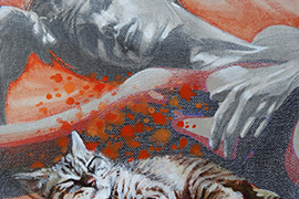 Comme un pas chat - Artiste peintre joelle vermeille