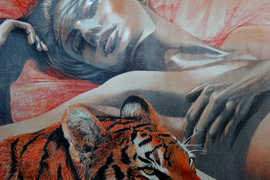 Sieste au Bengale - Artiste peintre joelle vermeille