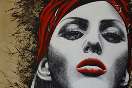 Le Turban Rouge - Artiste peintre joelle vermeille