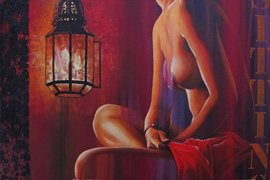 Sitting in the Light - Artiste peintre joelle vermeille